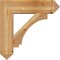 Ekena Millwork Imperial Arts and Crafts Rough Sawn Bracket w/ Offset Brace, Western Red Cedar, 8"W x 28"D x 28"H BKT0806X28X28IMP03RWR - alternate 4